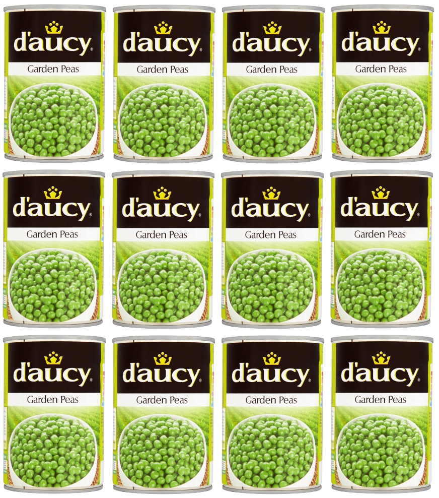 12 x D'Aucy Garden Peas 400G