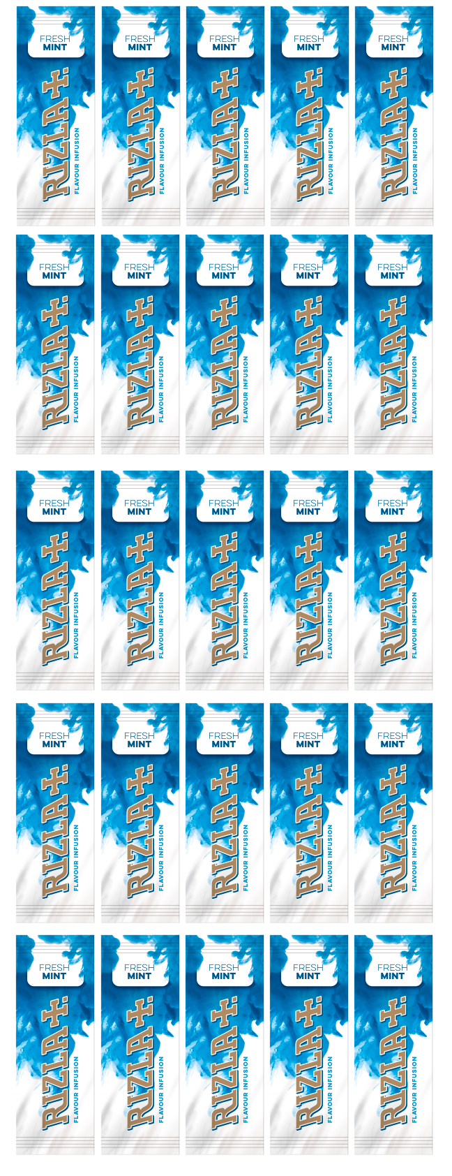 25 x Rizla Mint Flavour Card Pack - 1PK