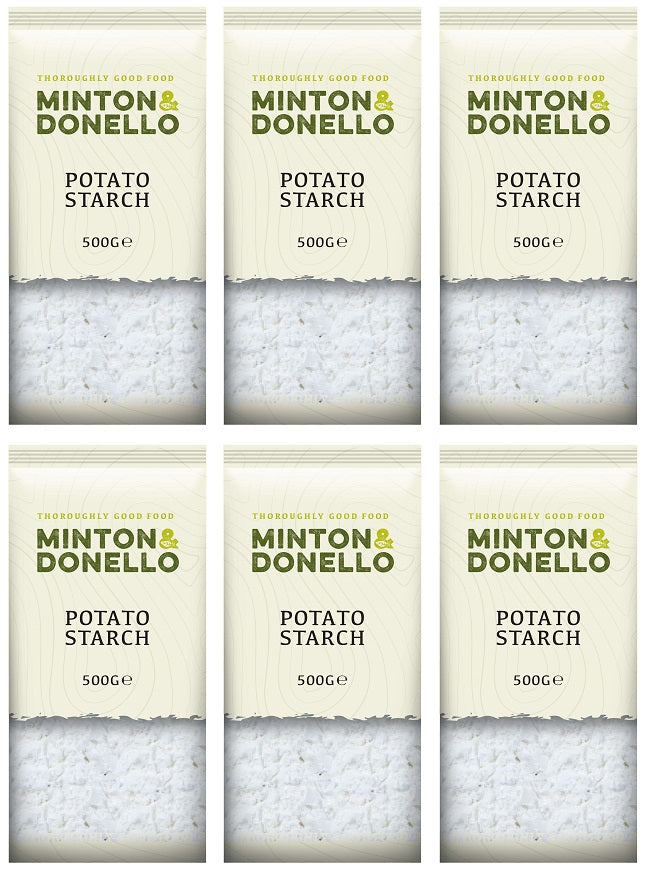 6 x Minton & Donello Potato Starch - 500g
