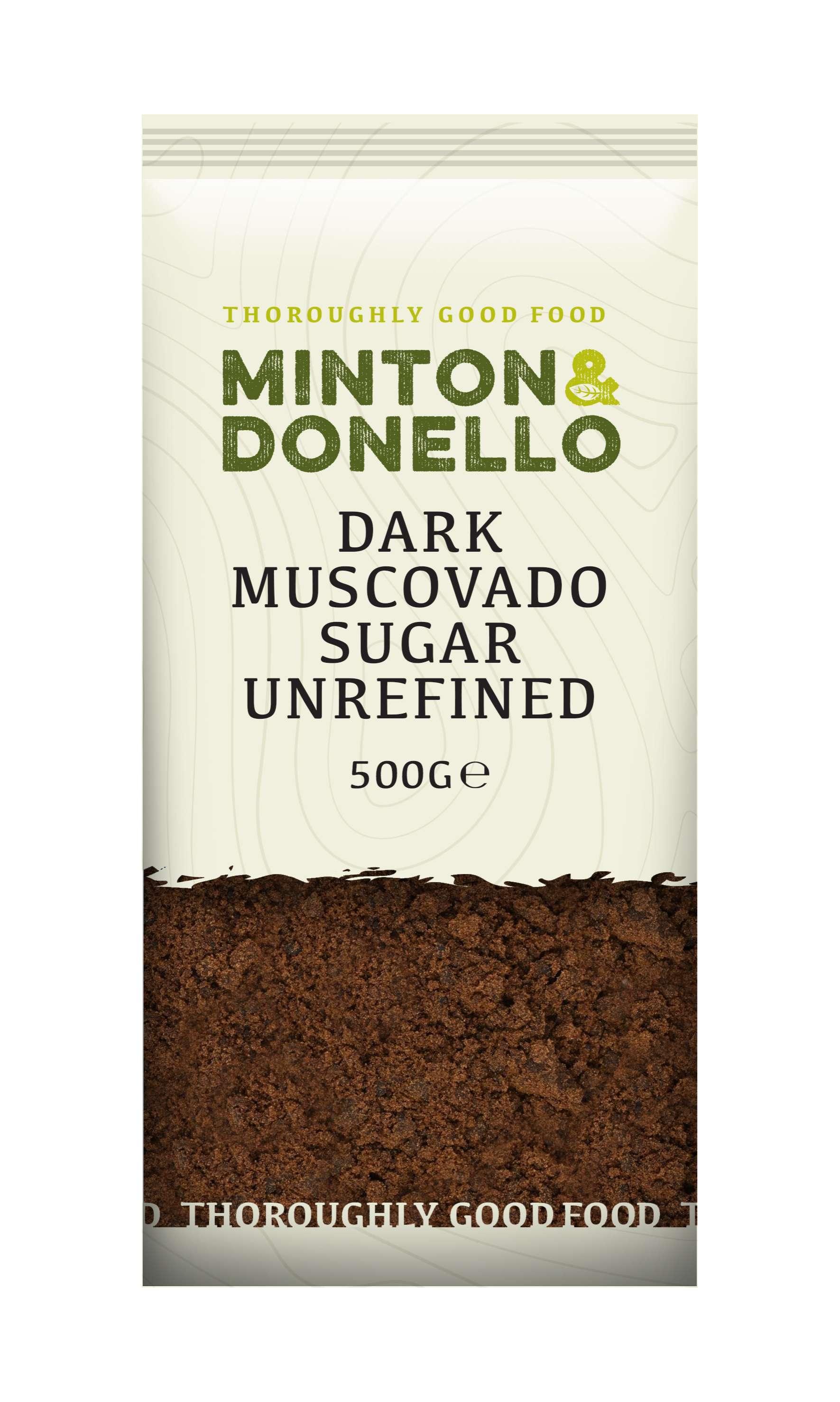 6 x Minton & Donello Dark Muscovado Sugar Unrefined - 500g