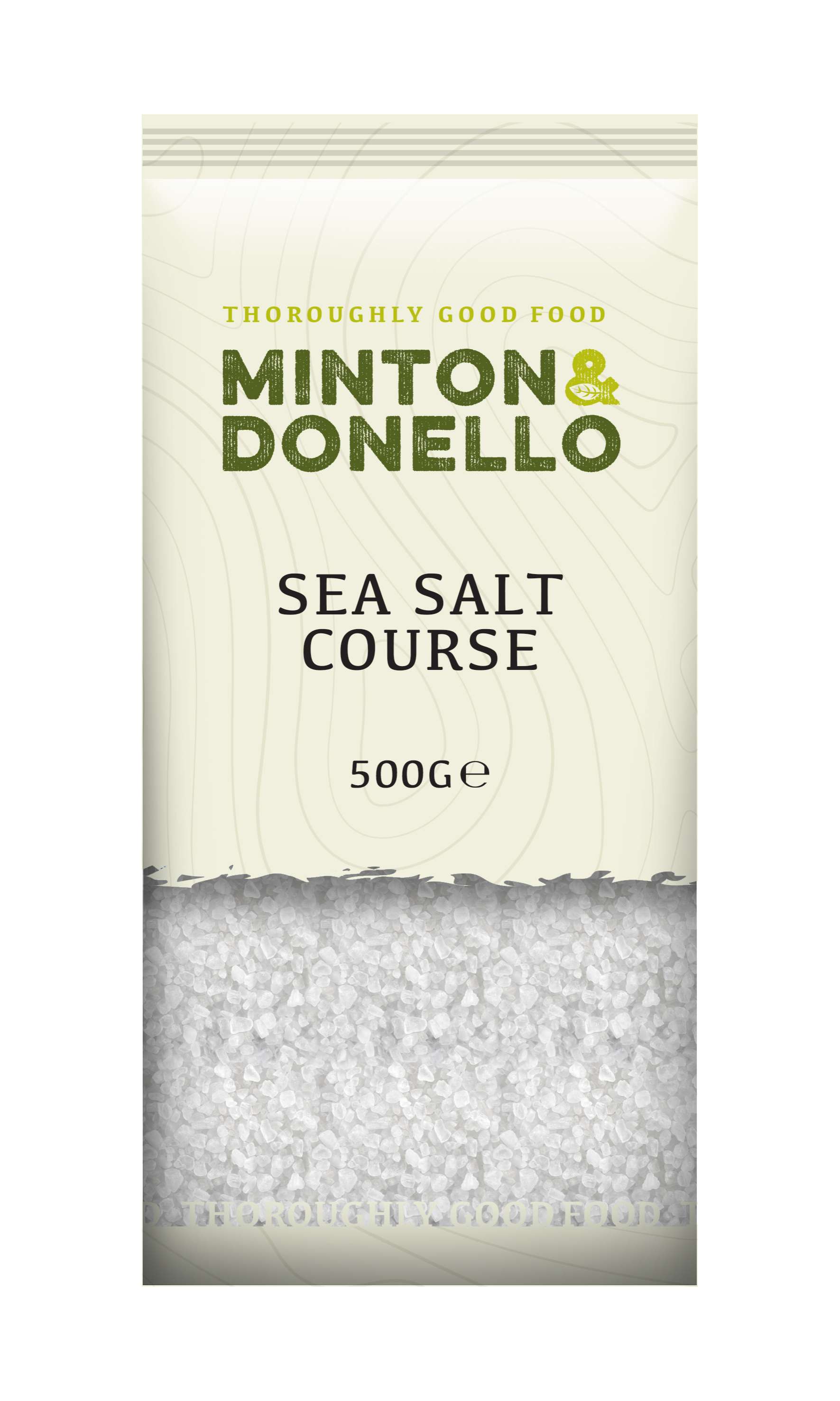 6 x Minton & Donello Coarse Sea Salt No Additives - 500g