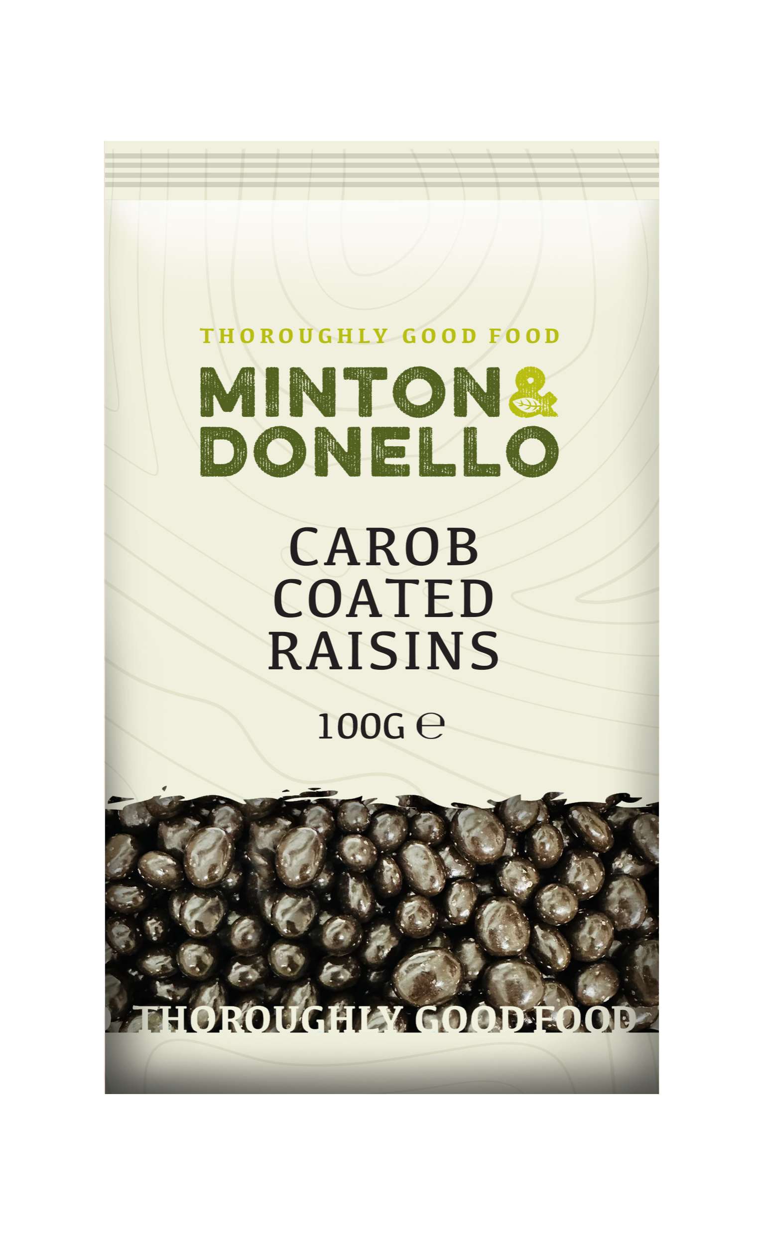 6 x Minton & Donello Carob Coated Raisins - 100g