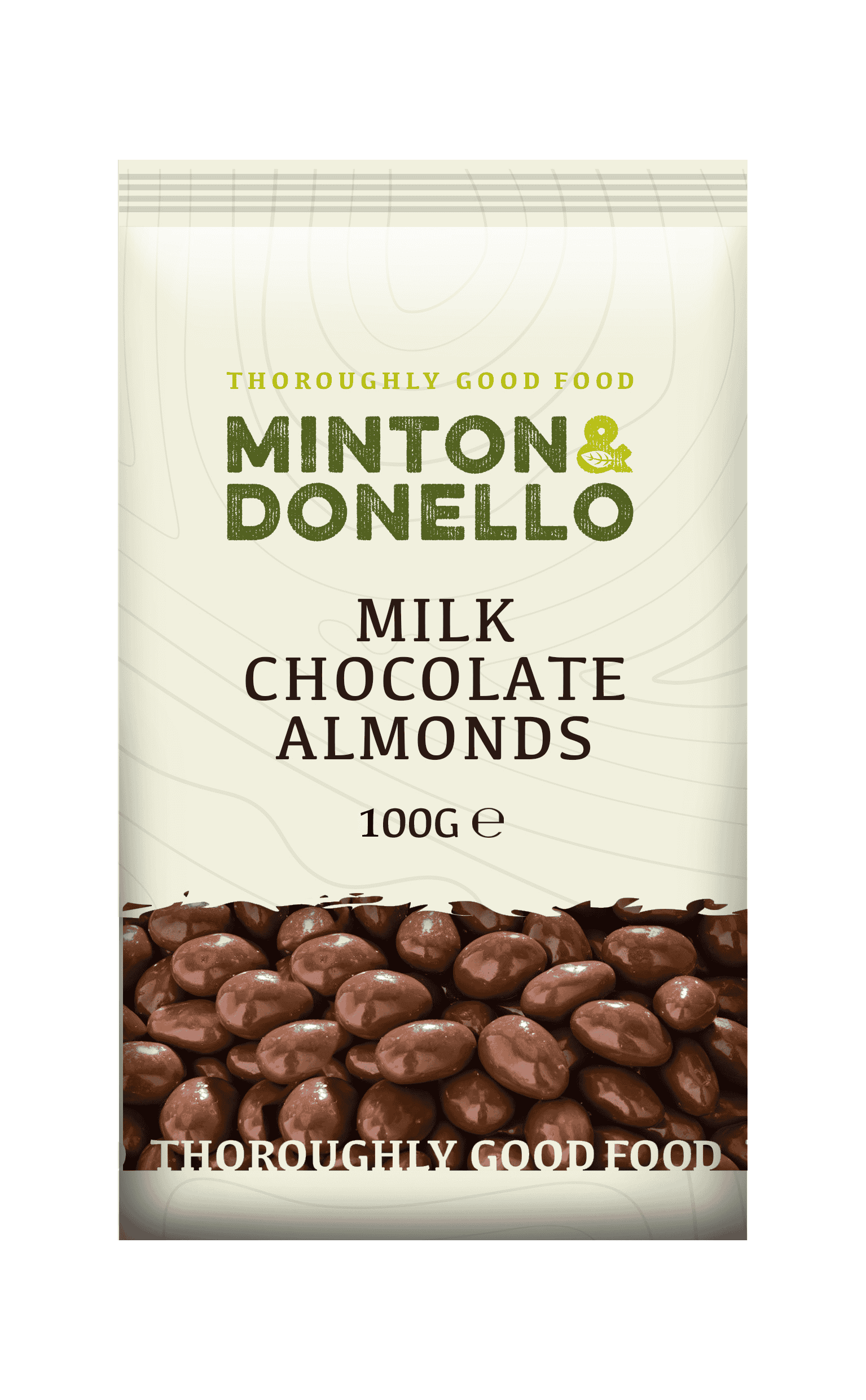 6 x Minton & Donello Milk Chocolate Almonds - 100g
