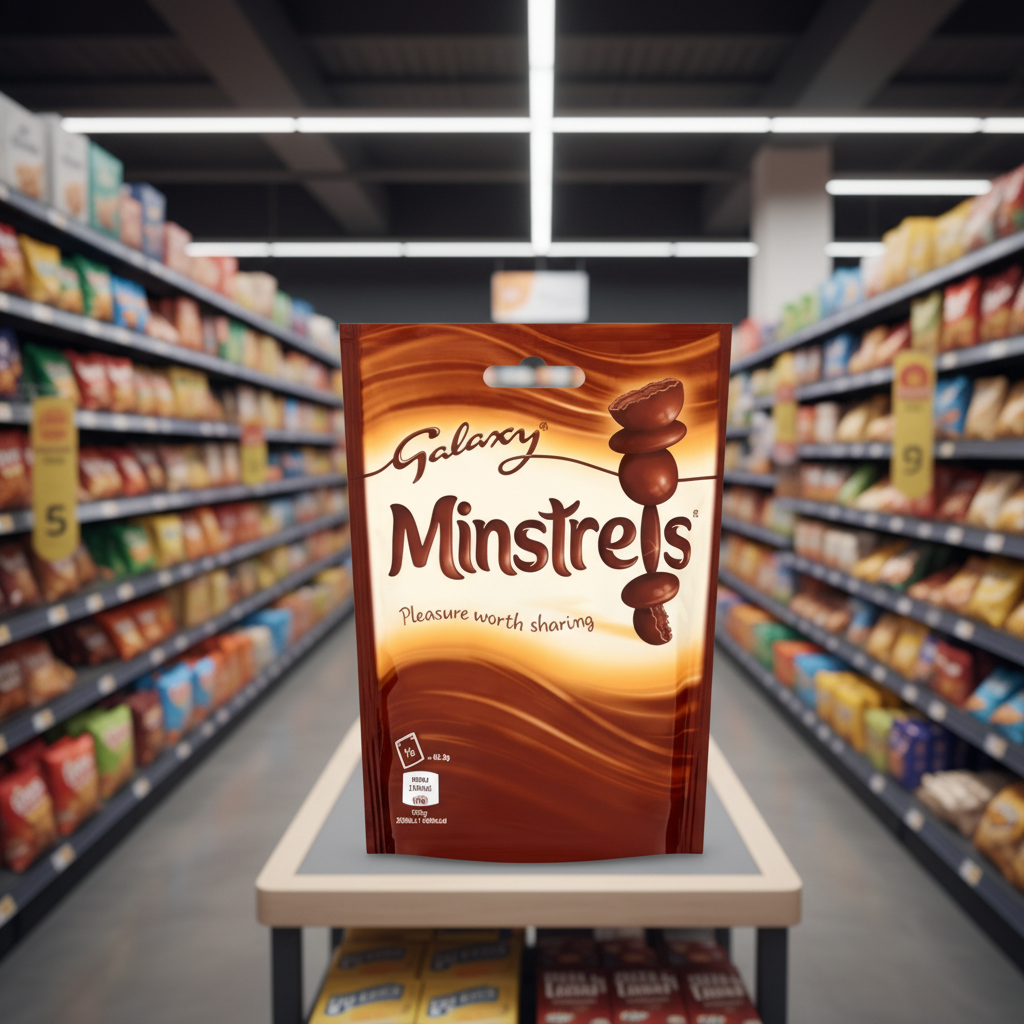 15 x Galaxy Minstrels Chocolate Pouch Bag 125G