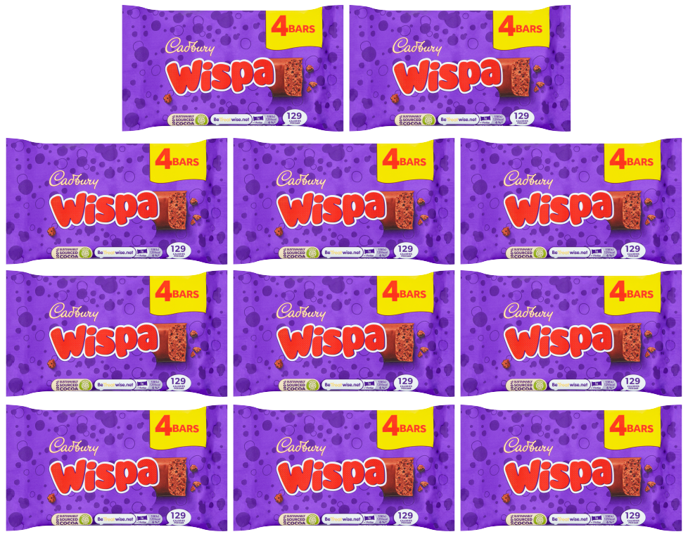 11 x Cadbury Wispa Snacksize 4Pk 95Gm