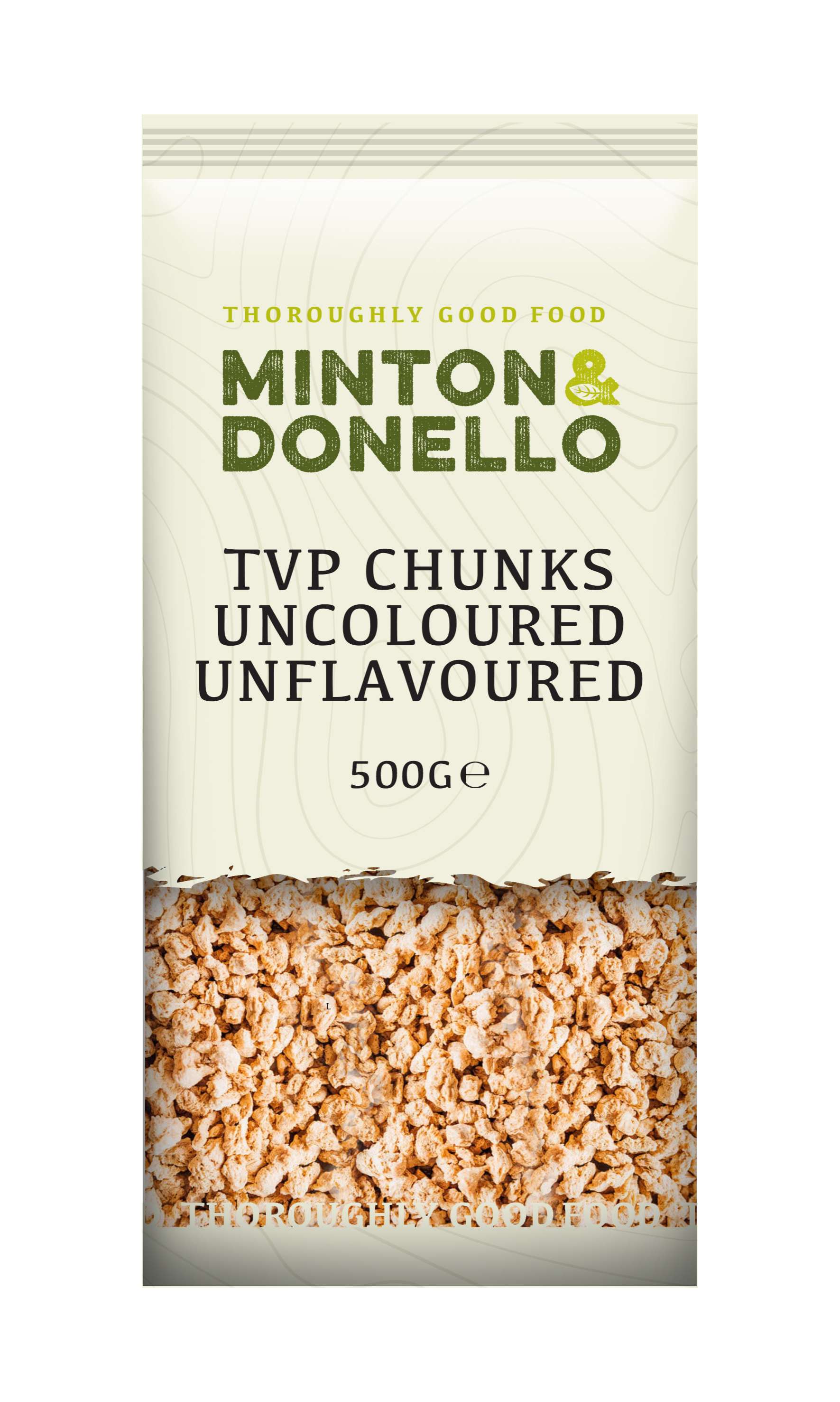 6 x Minton & Donello Tvp Chunks Uncoloured/Unflavoured - 500g