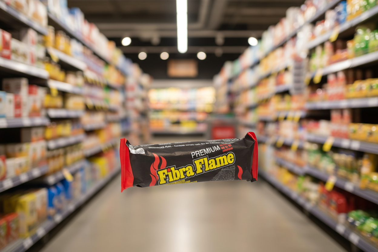 10 x Fibra Flame Premium Fire log