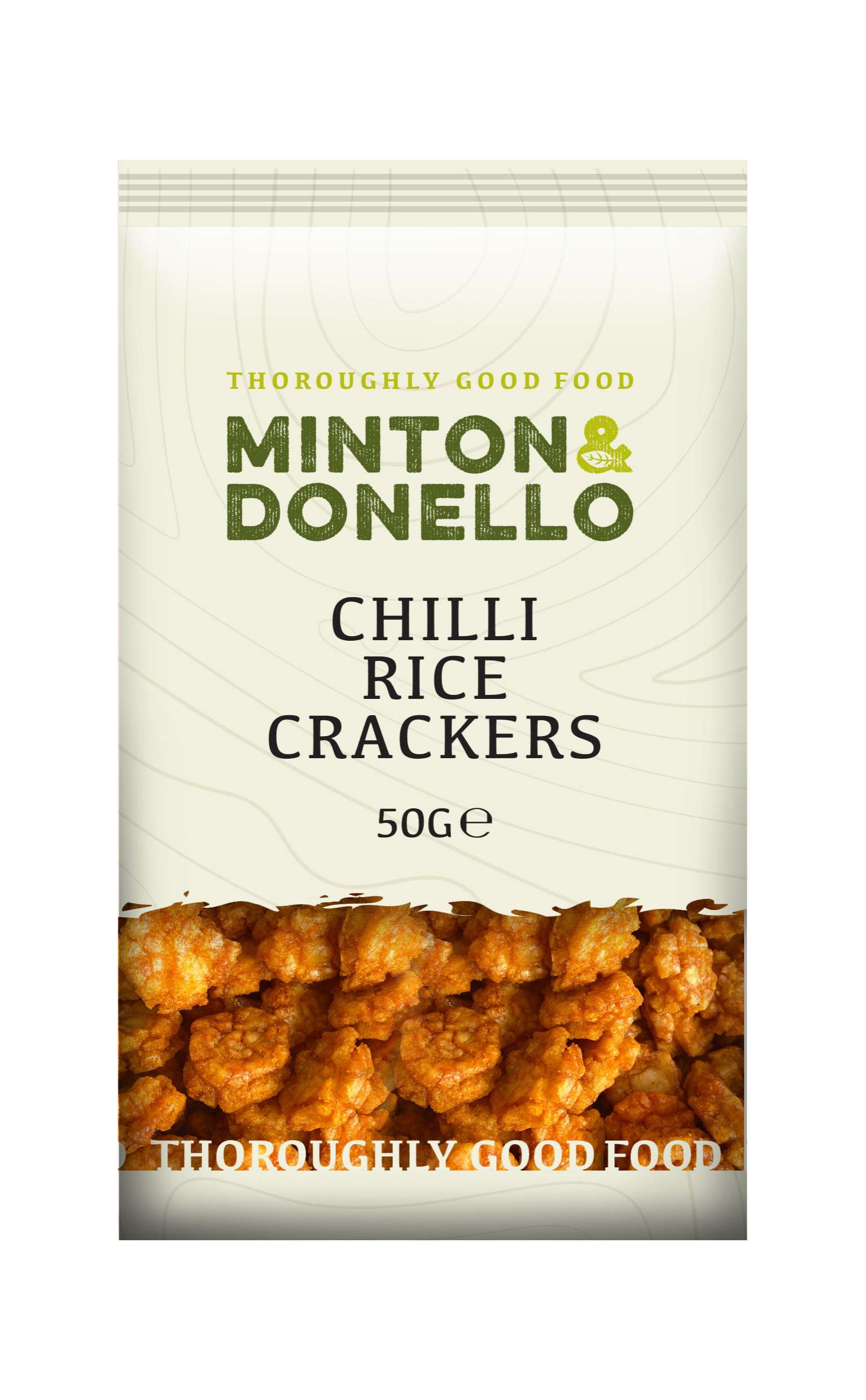 6 x Minton & Donello Chilli Rice Crackers - 50g