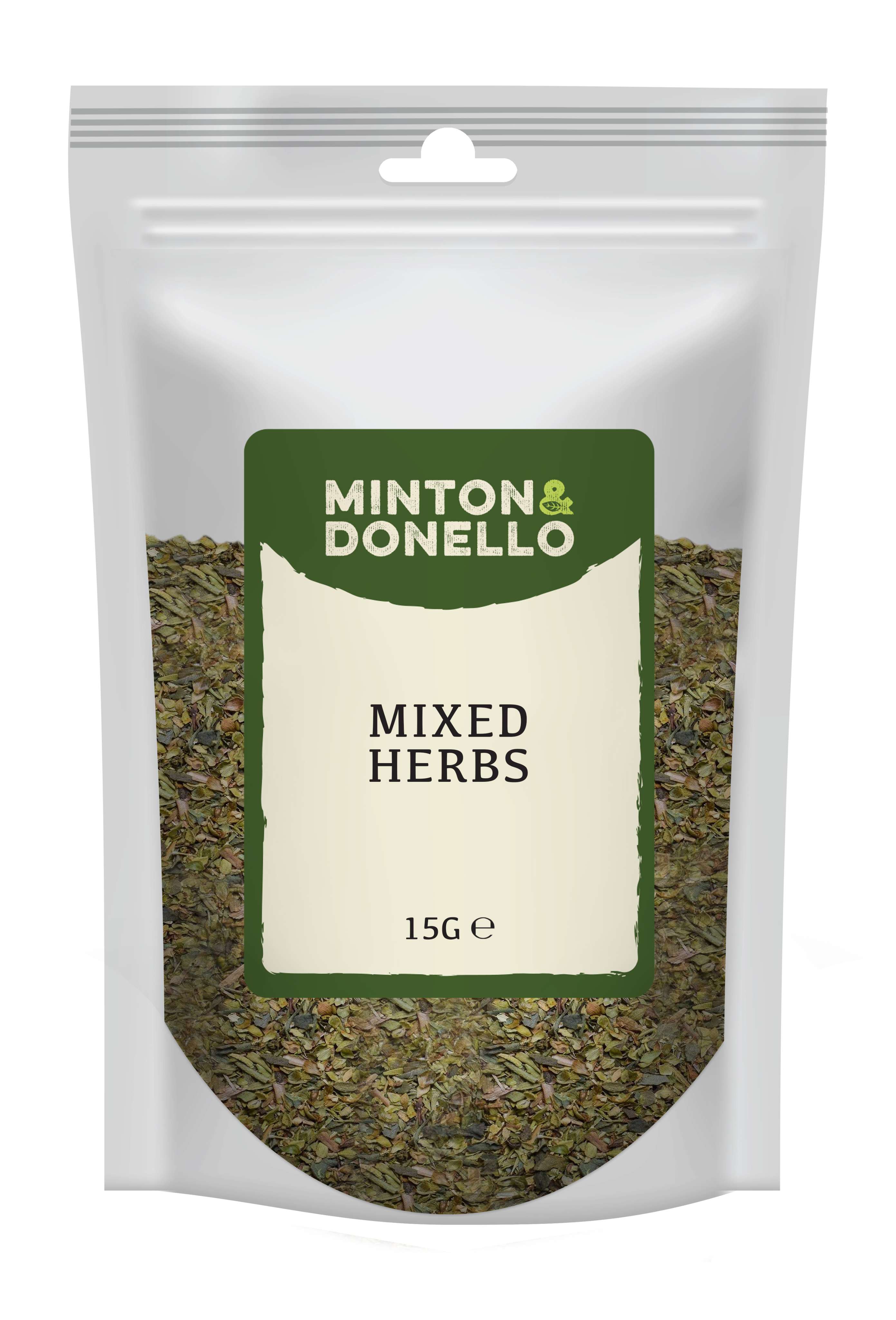 10 x Minton & Donello Mixed Herbs - 15g