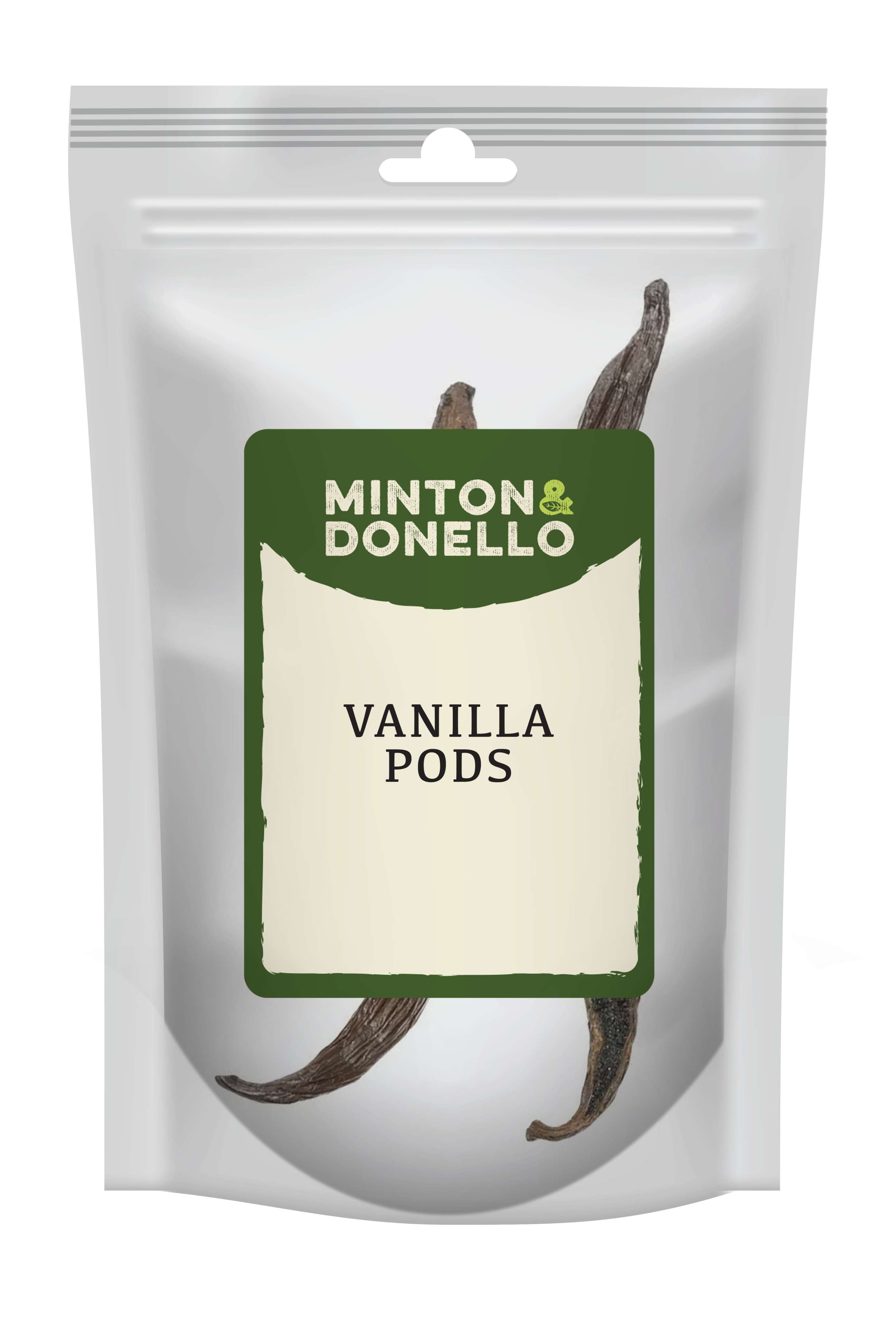 10 x Minton & Donello Vanilla Pods - 2pc