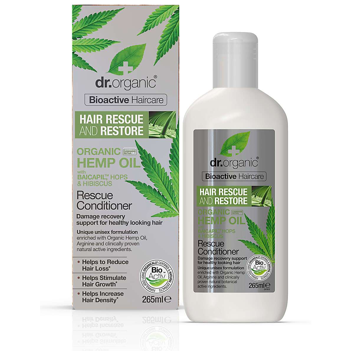 Dr Organic Hemp Oil Rescue Conditioner - 265ml