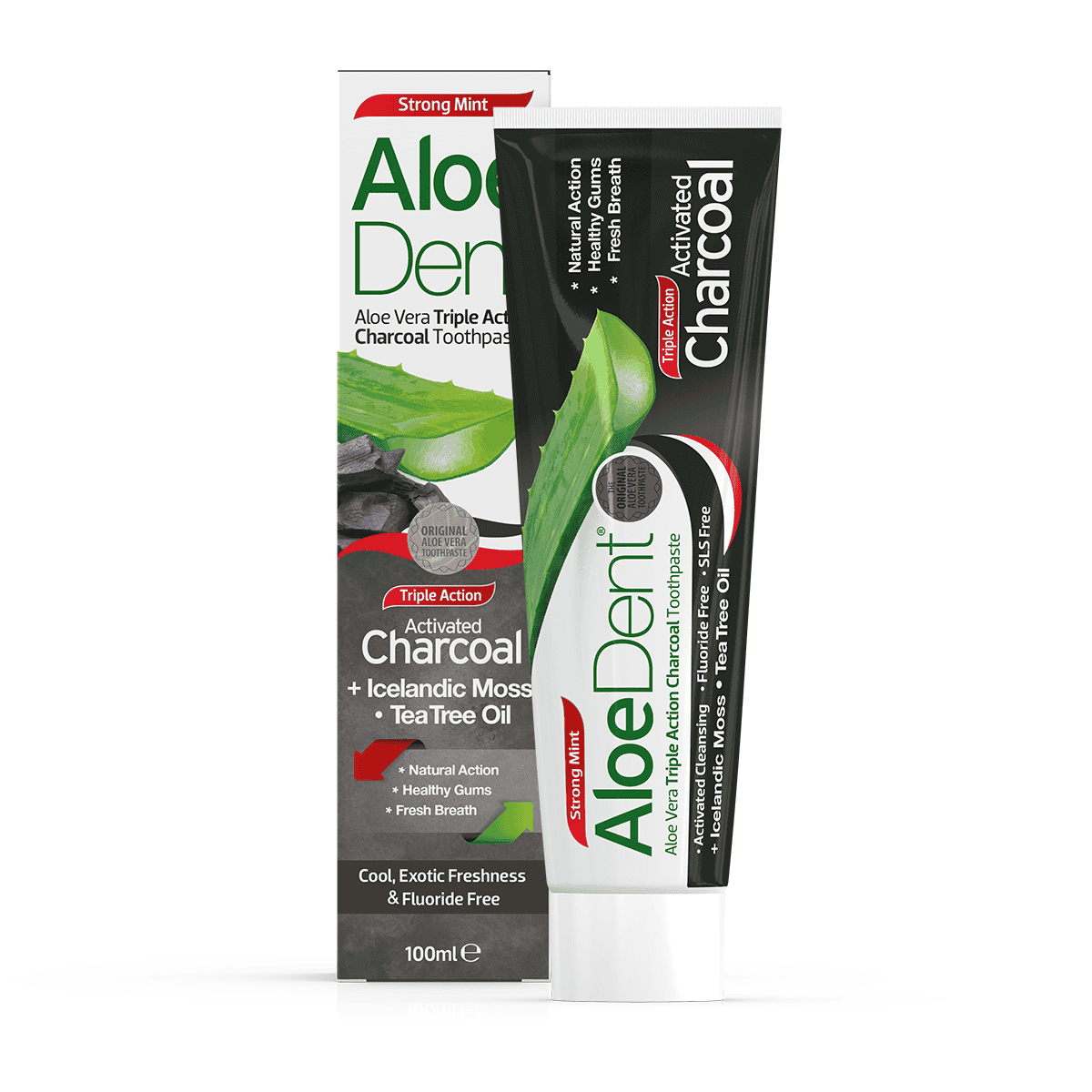 Aloe Dent Charcoal Toothpaste - 100ml