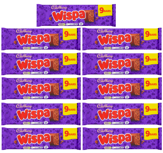 11 x Cadbury Wispa Snacksize 9Pk 213Gm