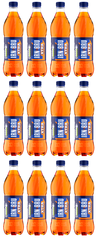 12 x Irn Bru Xtra Bottle 500Ml