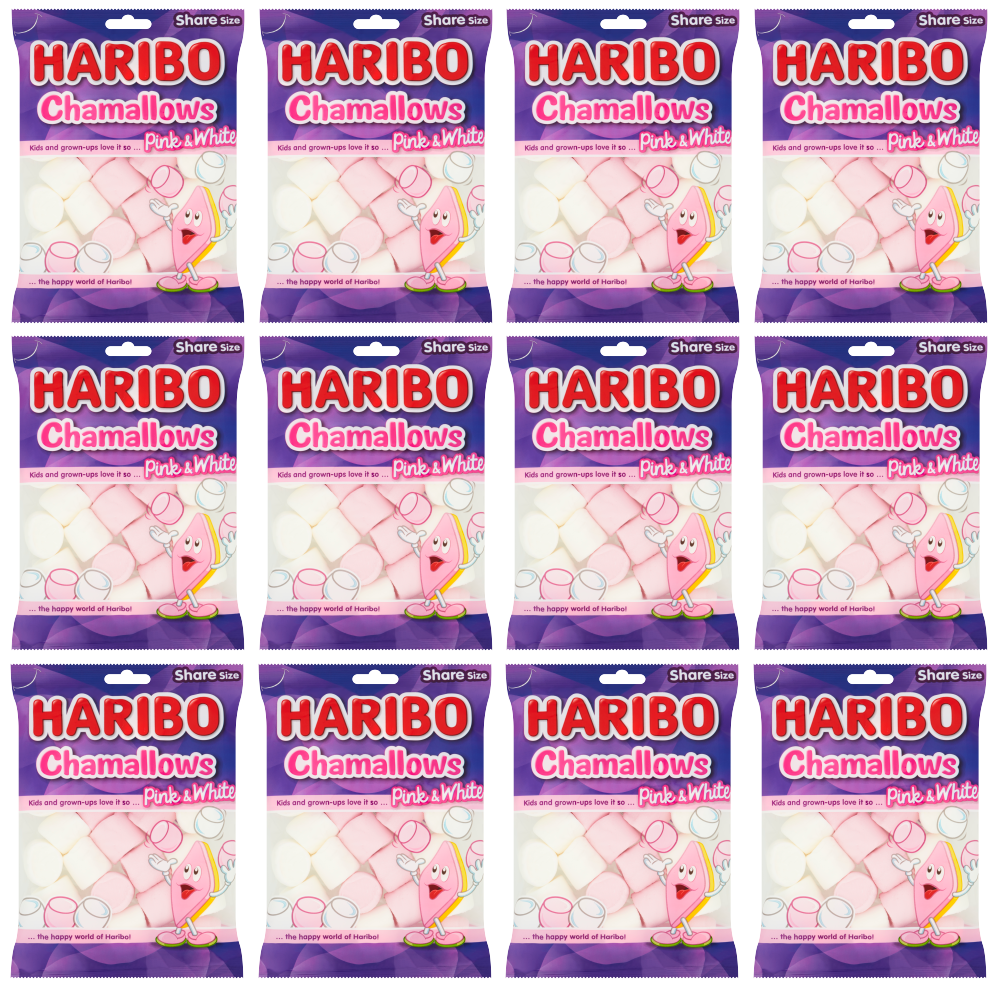 12 x Haribo Chamallows Bag 140Gm