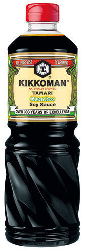 6 x Kikkoman Naturally Brewed Tamari Gluten Free Soy Sauce 1L