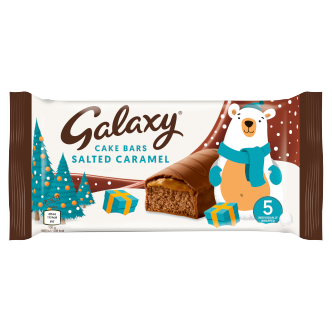 12 X Galaxy Salted Caramel Festive Cake Bars 5pk 129.55