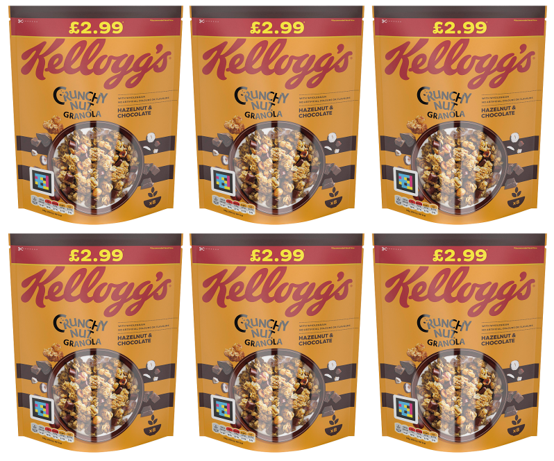 6 x Kelloggs Crunchy Nut Granola Nut 380G