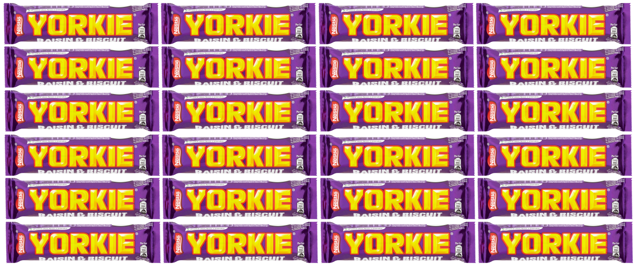 24 x Yorkie Raisin & Biscuit 46Gm