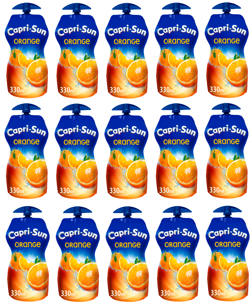 15 x Capri Sun Orange 330Ml