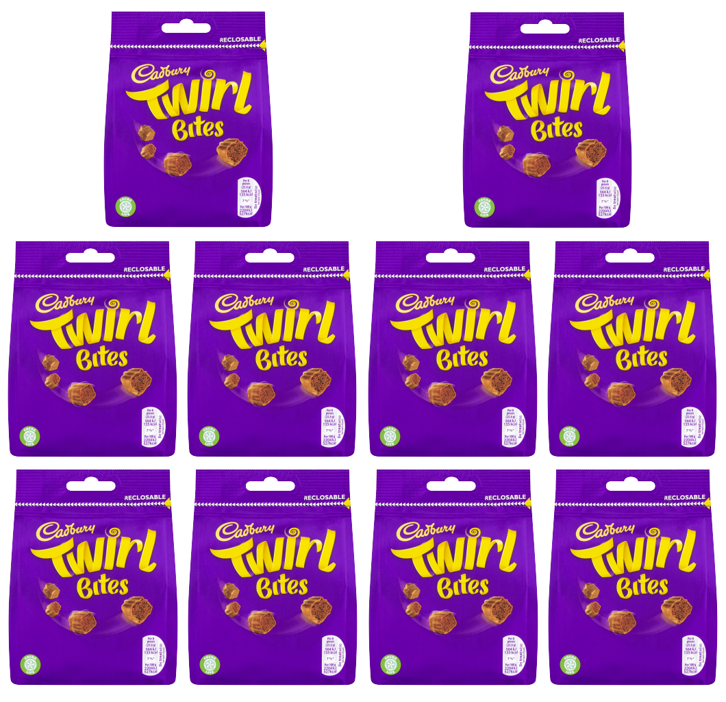 10 x Cadbury Twirl Bites 95Gm