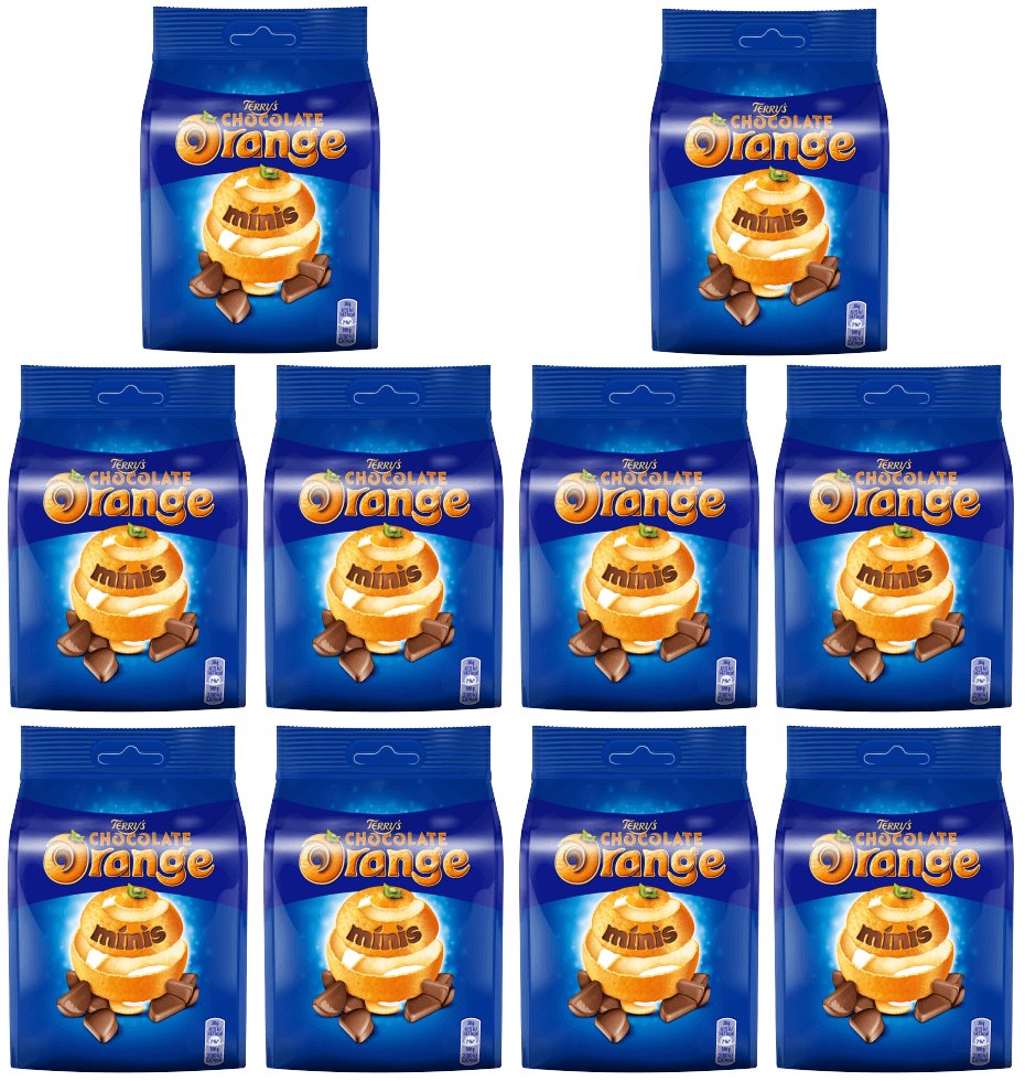 10 x Cadbury - Terry Chocolate Orange Bitesize 95Gm