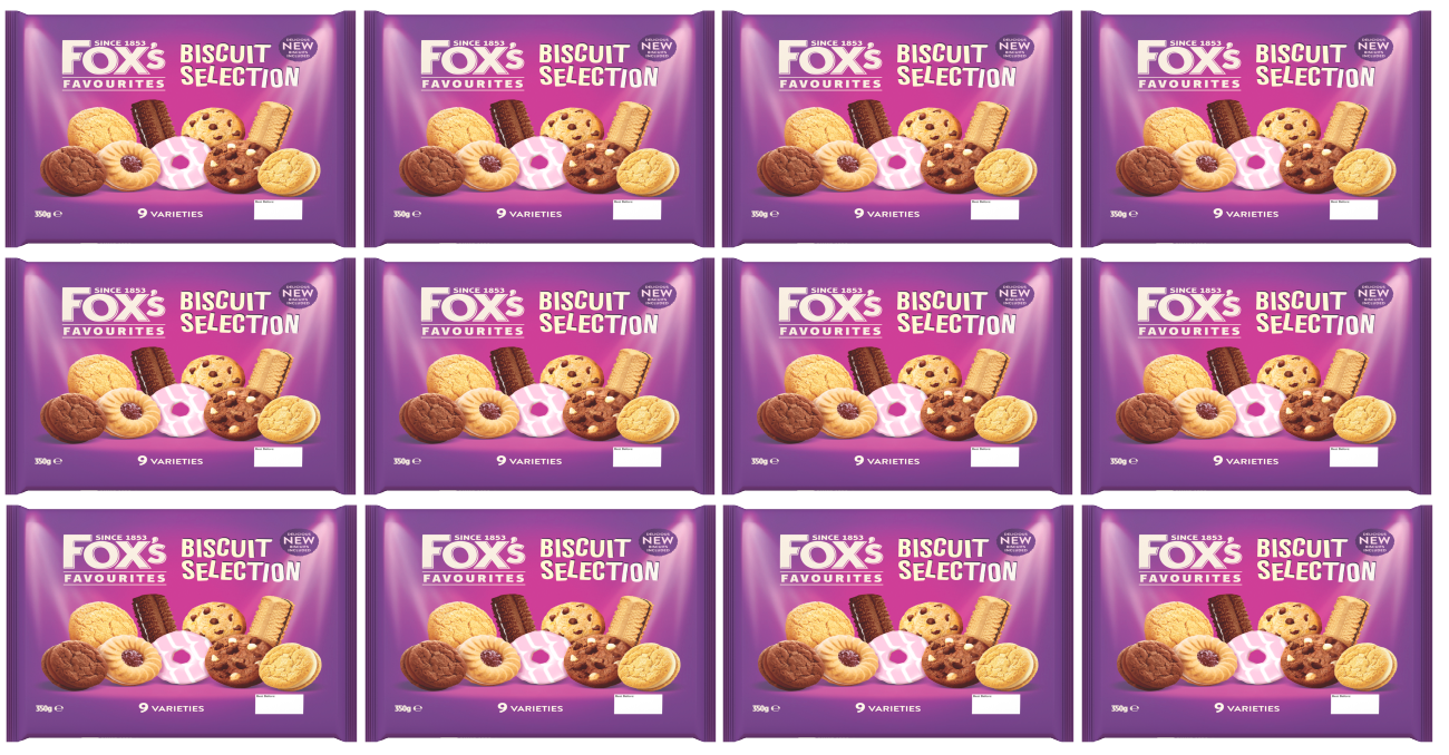 12 x Foxs Favourites 28 Biscuits With 10 Varieties 365G