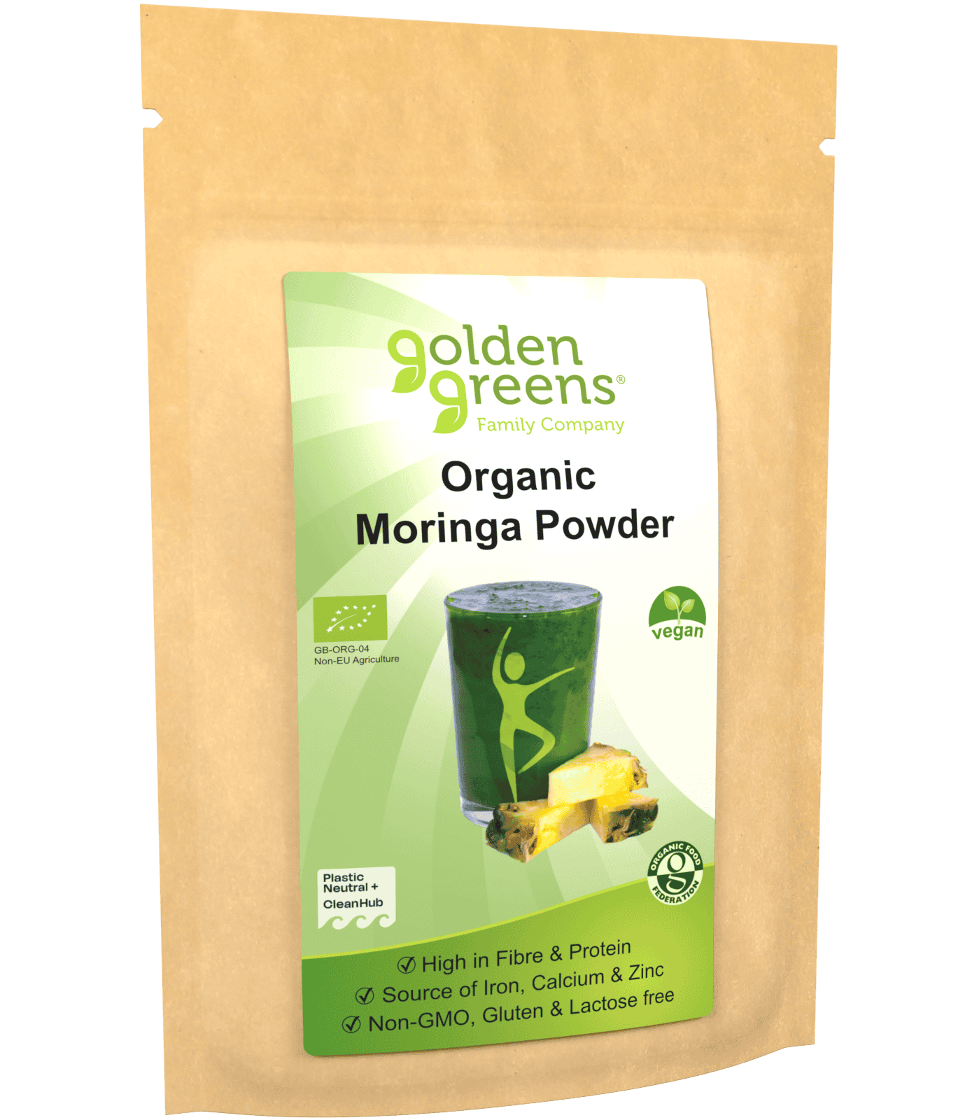 Golden Greens Organic Moringa Powder  - 100g