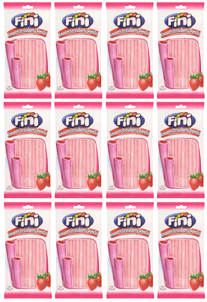 12 x Fini Smooth Strawberry Pencils 160G