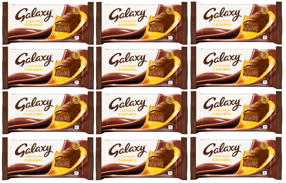 12 x Mcvities Galaxy Caramel Cake Bar 5Pk 130Gm