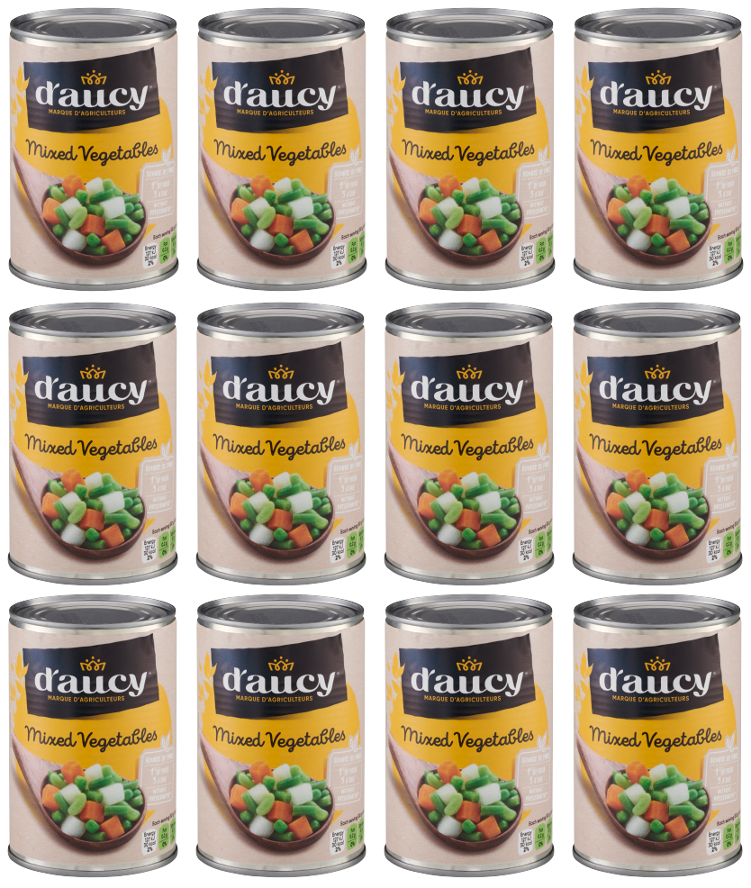 12 x D'Aucy Mixed Vegetables 400G