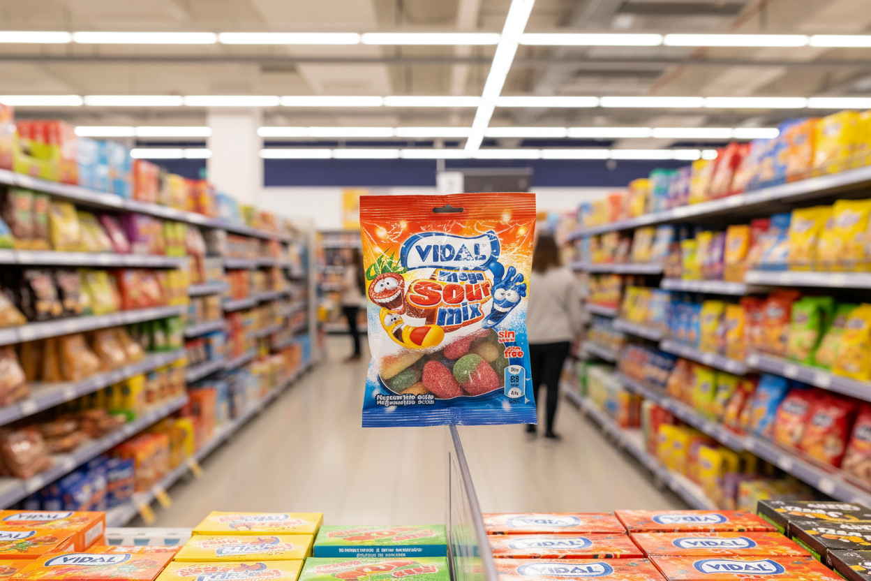 14 x Vidal Mega Sour Mix 90Gm