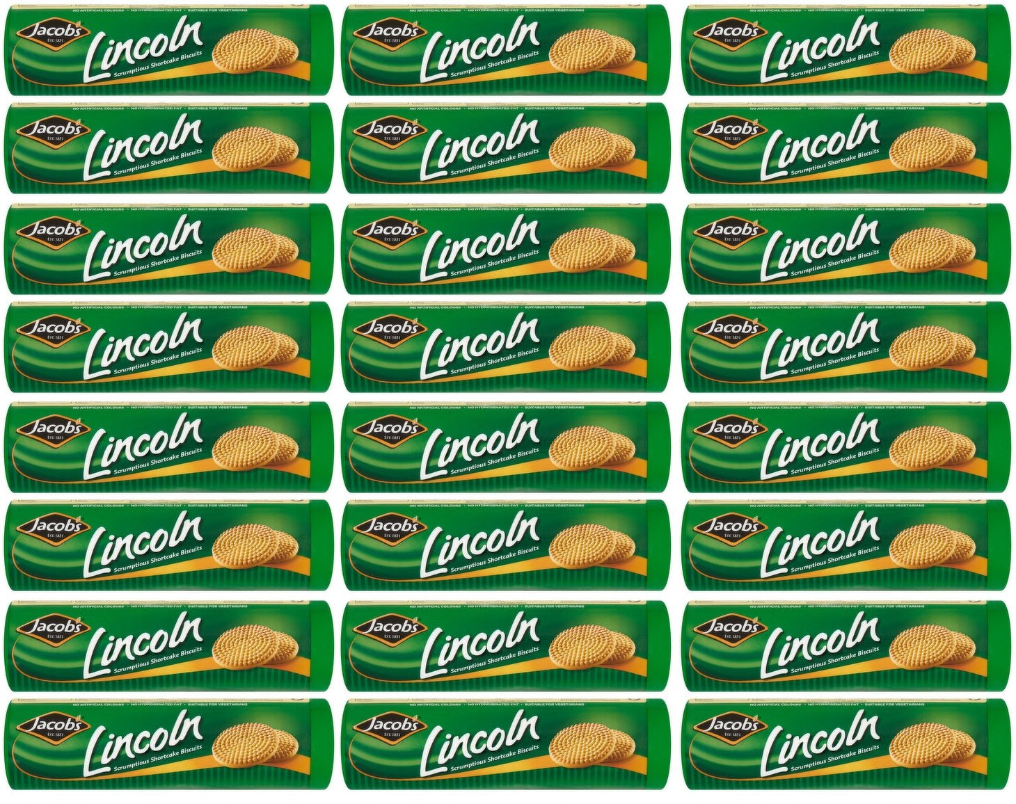 24 x Jacobs Lincoln Scrumptious Shortcake Biscuits 200G