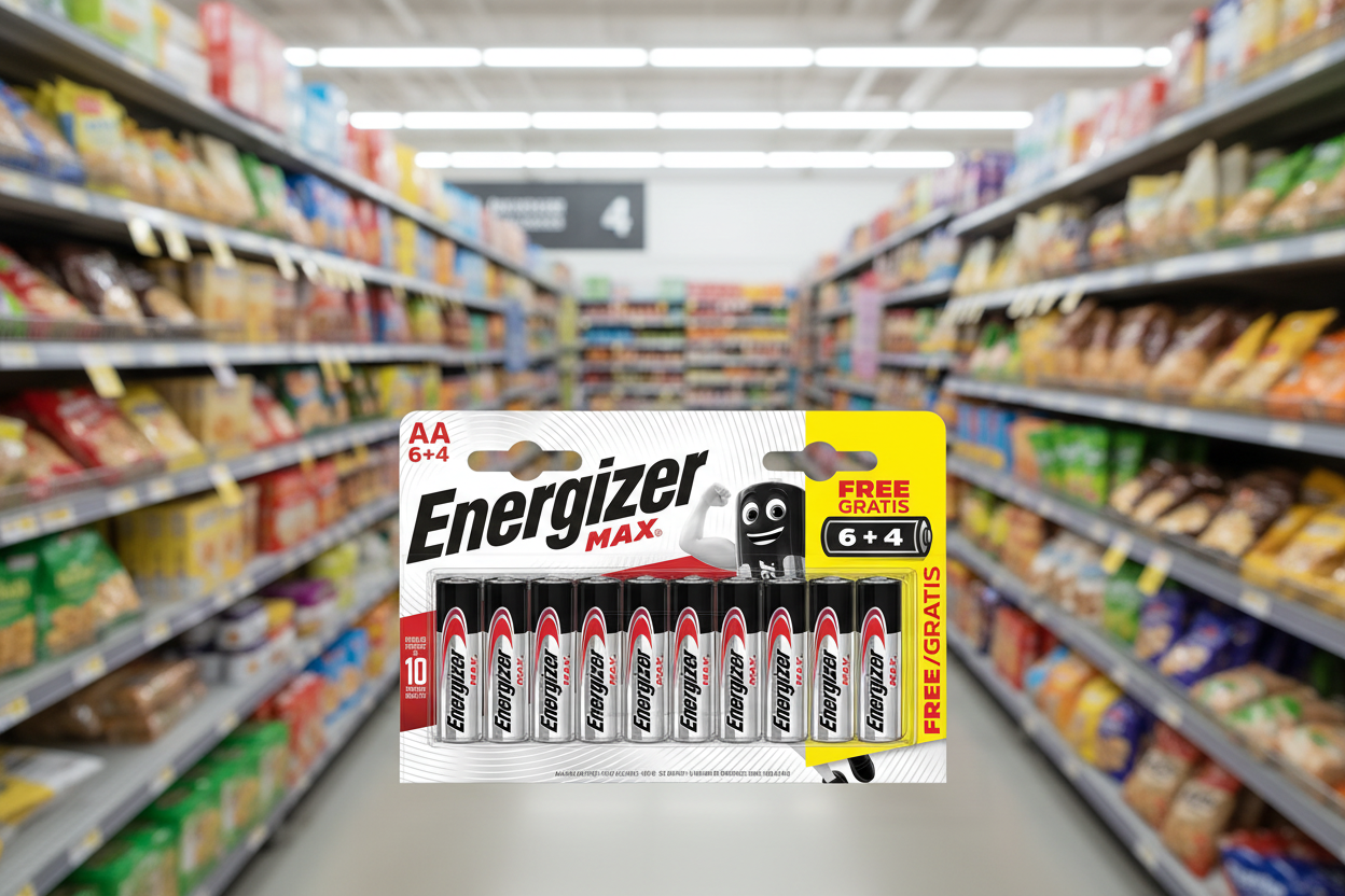 Energizer Max Alkaline Batteries Aa 6+4