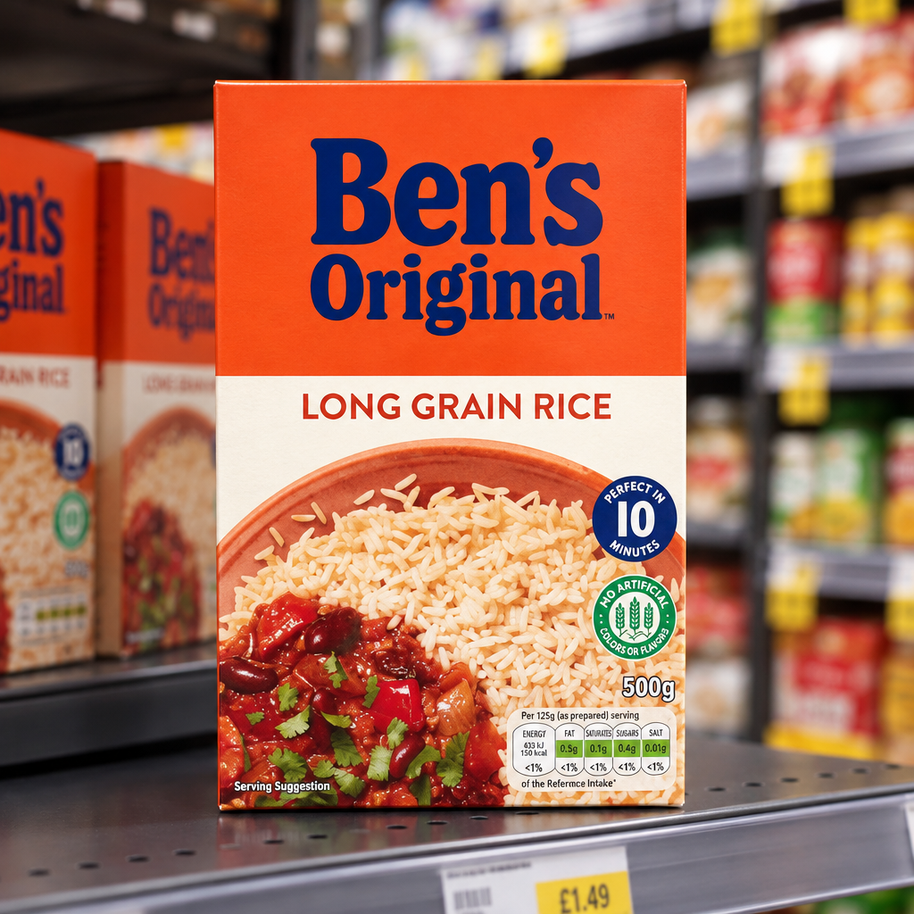 12 x Bens Original Long Grain Rice - 500GM