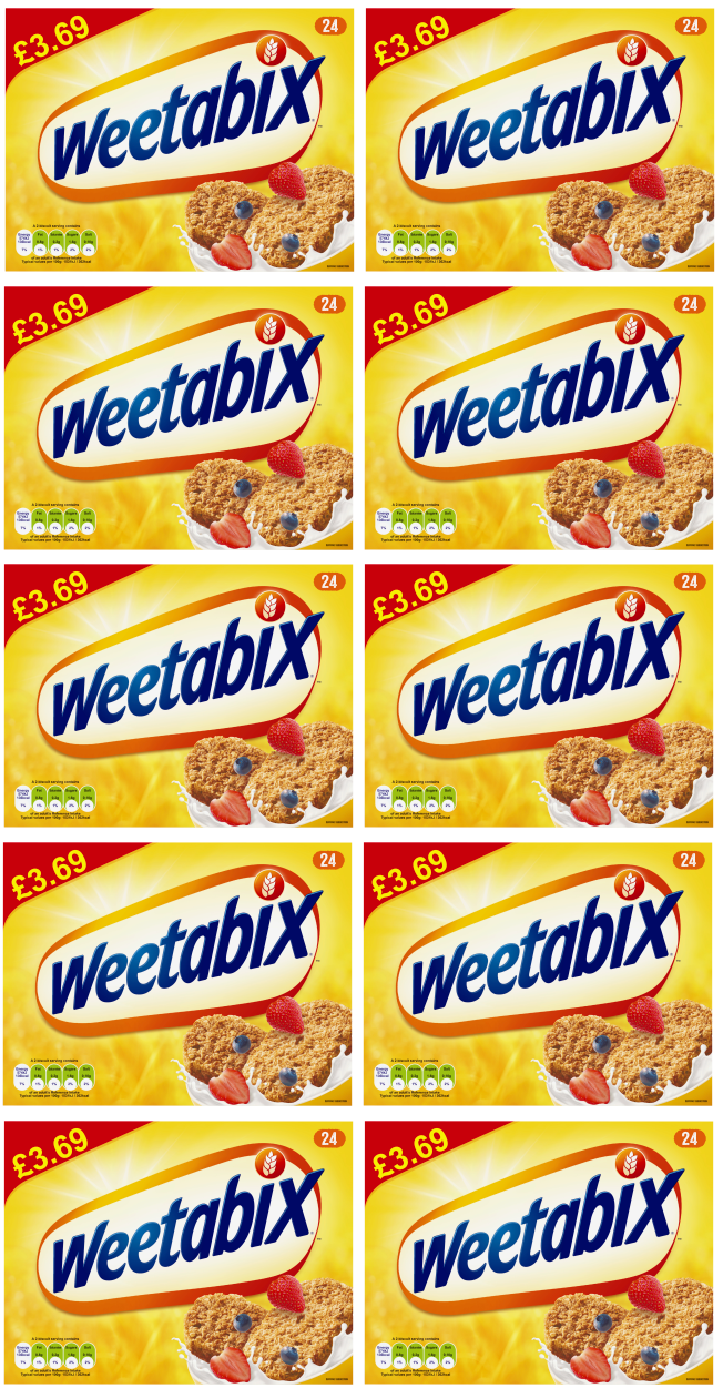 10 x Weetabix 24'S