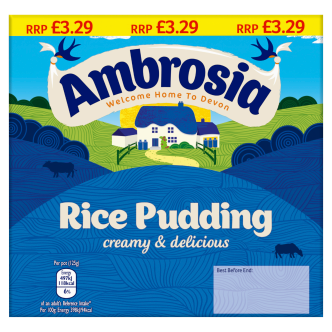 3 x Ambrosia Rice Pots 4-Packs - 125GM