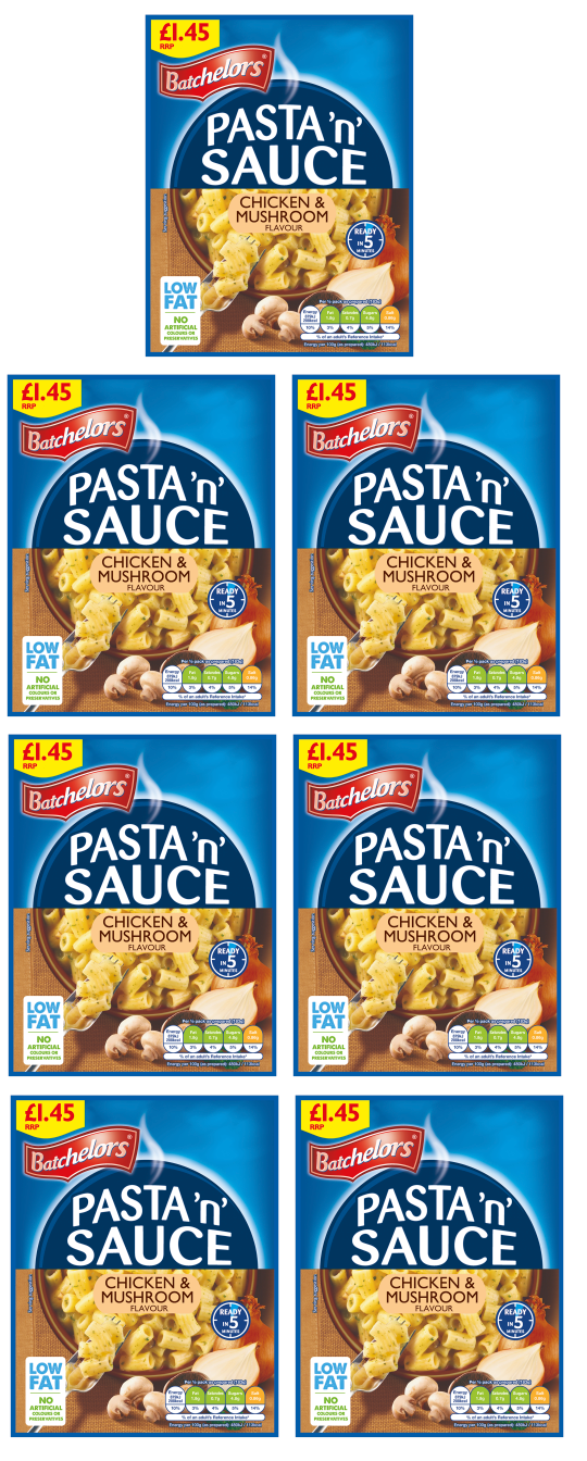 7 x Pasta & Sauce Chicken & Mushroom - 99GM