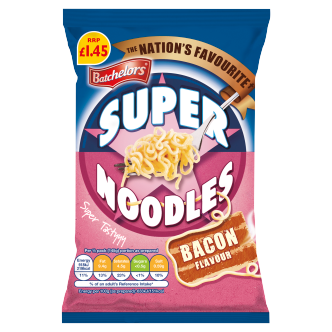 8 x Batchelors Super Noodles Bacon - 90g