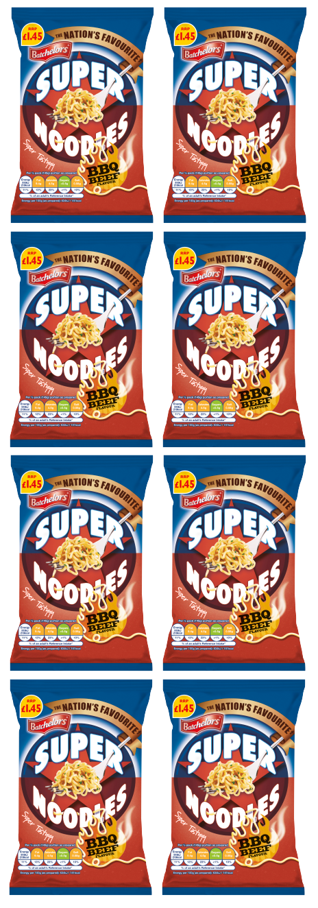 8 x Batch Super Noodles Bbq - 90GM