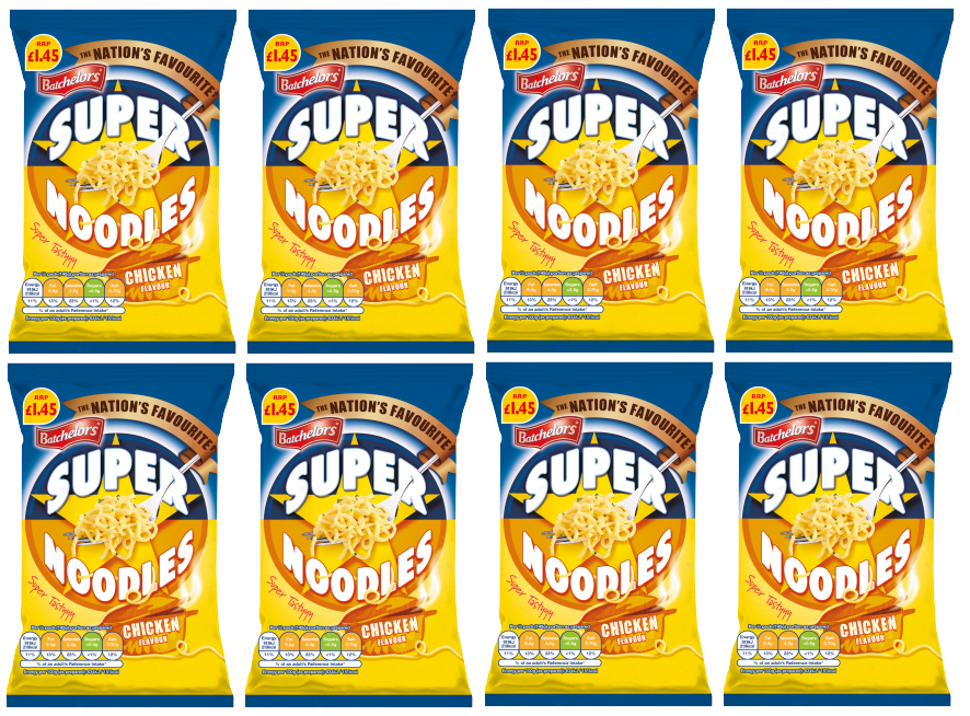 8 x Batchelors Super Noodles Chicken - 90Gm