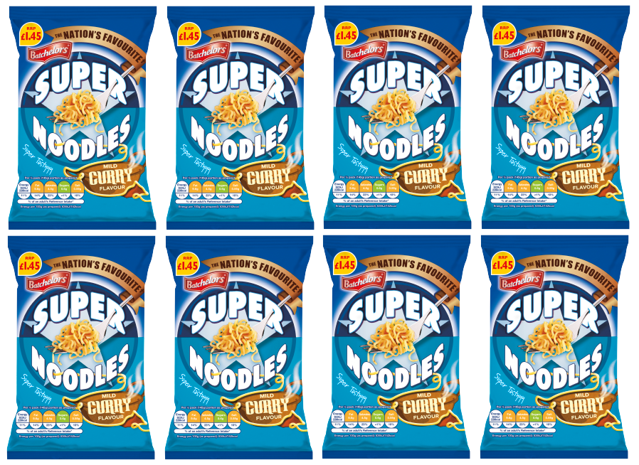 8 x Batch Super Noodles Mild Curry- 90GM