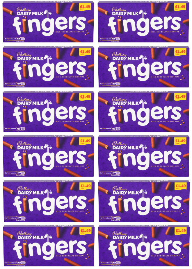 12 x Cadbury Fingers - 114Gm