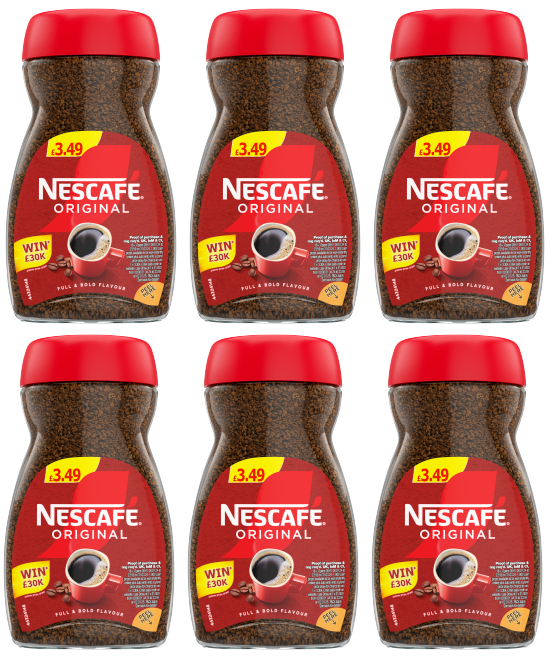 6 X Nescafe Original 95GM