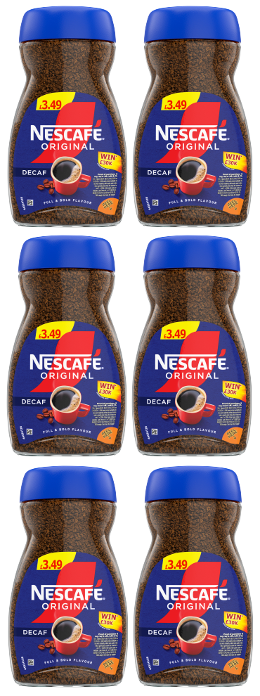 6 X Nescafe Decaff 95GM