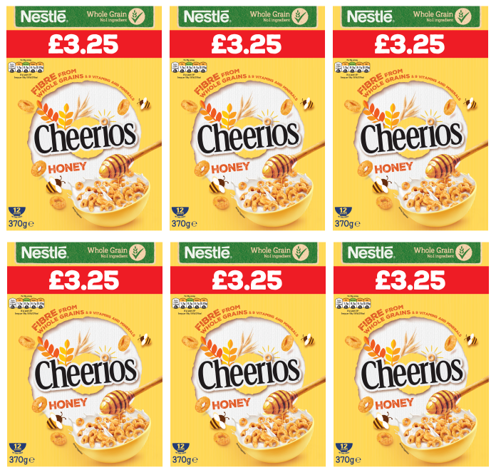 6 x Cheerios Honey - 370GM