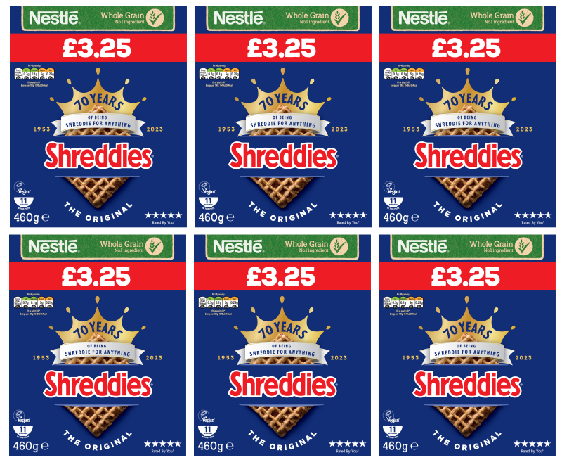 6 x Shreddies - 460GM