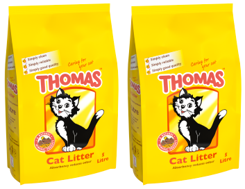 2 X Thomas Cat Litter - 5L