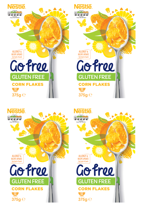 4 x Nestlé Go Free Corn Flakes  - 375G