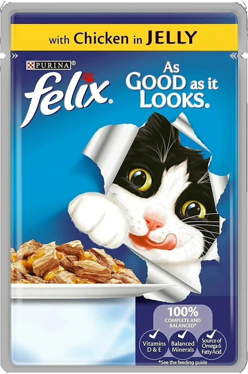 20 x Felix Cat Agail Pouch Chicken - 100GM